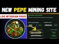New Pepe Coin Mining Website 2026 🤑 | New Crypto Cloud Mining | Crypto Mining Platform