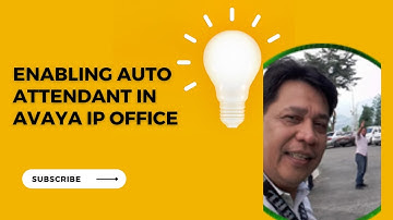 How to enable Auto Attendant in Avaya IP Office 500v2