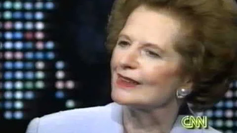Margaret Thatcher "Larry King Live" 1995 (2)