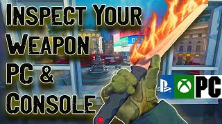 Modern Warfare - How To Inspect Weapon - PC and Console (Tutorial)