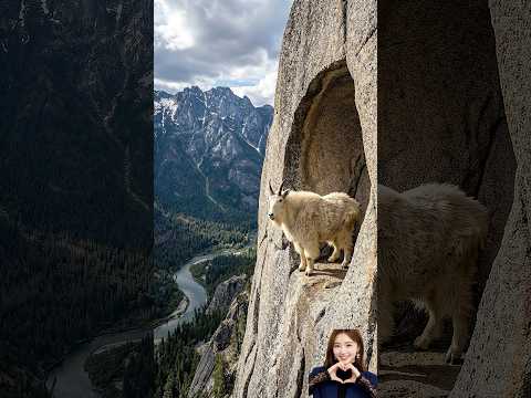 climber mountains #shortvideo #wildlife #goatclimbing