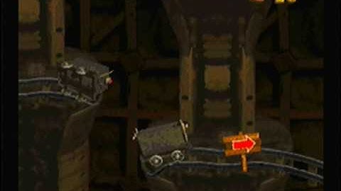 Donkey Kong Country- 7 Mine Cart Carnage- Secret Level Bypass