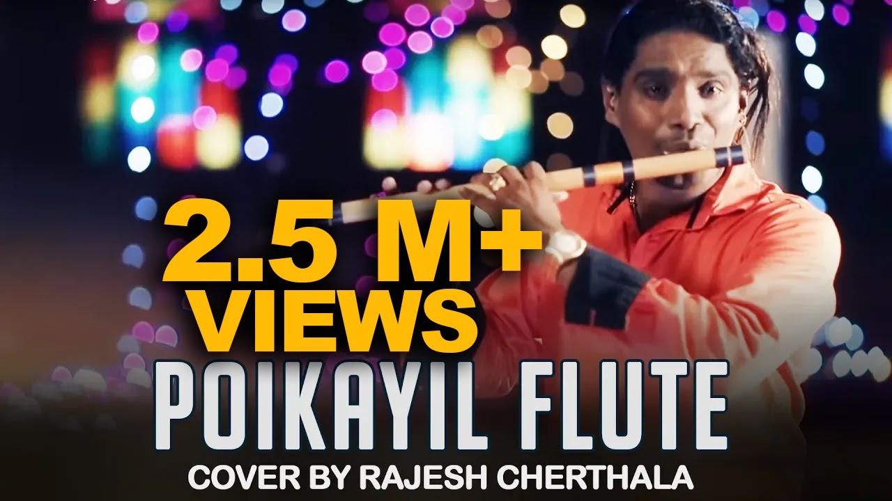 Poikayil   Flute Cover by Rajesh Cherthala