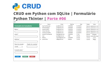 Como criar Formulário em Python | CRUD em Python com SQLite | parte #06