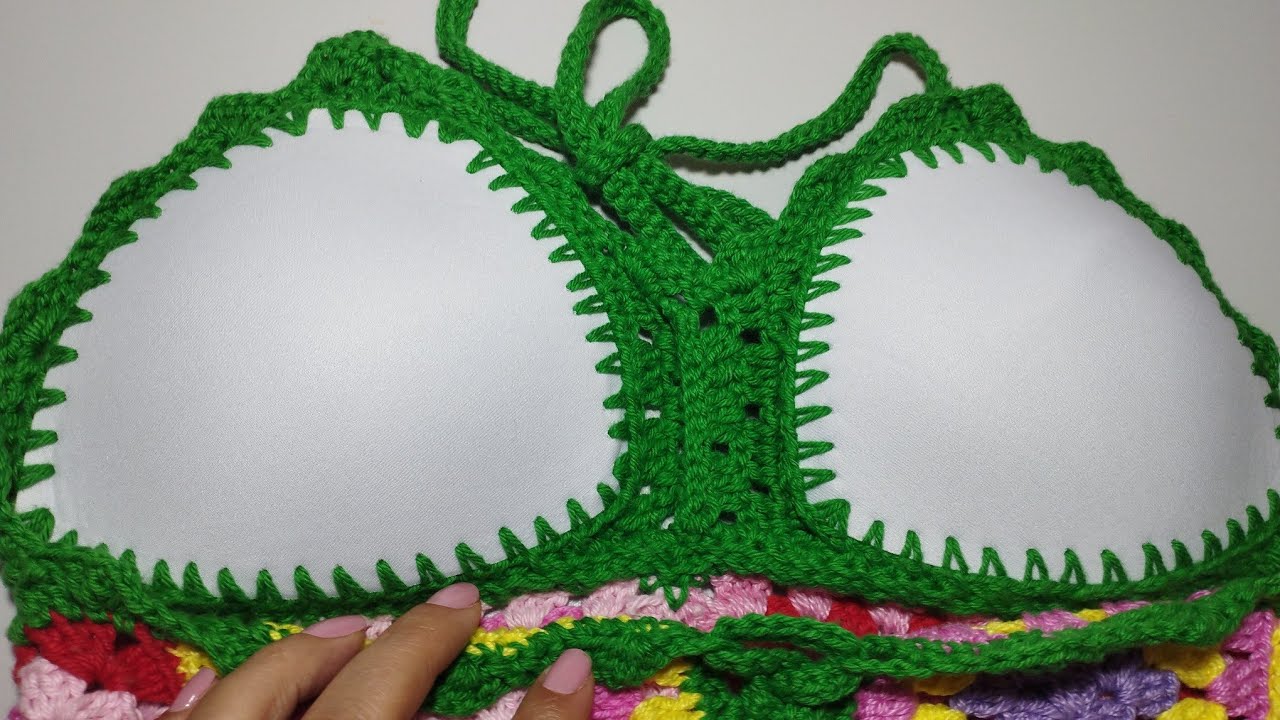 Como fazer caseado no bojo de crochê e costura