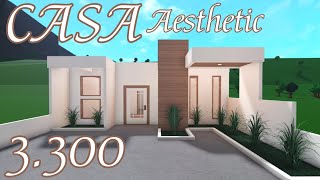 BLOXBURG - CASA MODERNA AESTHETIC - *Speedbuild* - ROBLOX 