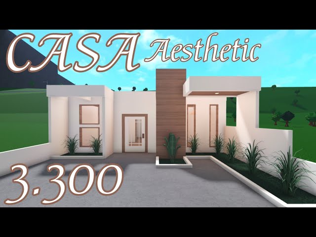 BLOXBURG - CASA MODERNA AESTHETIC - *Speedbuild* - ROBLOX 