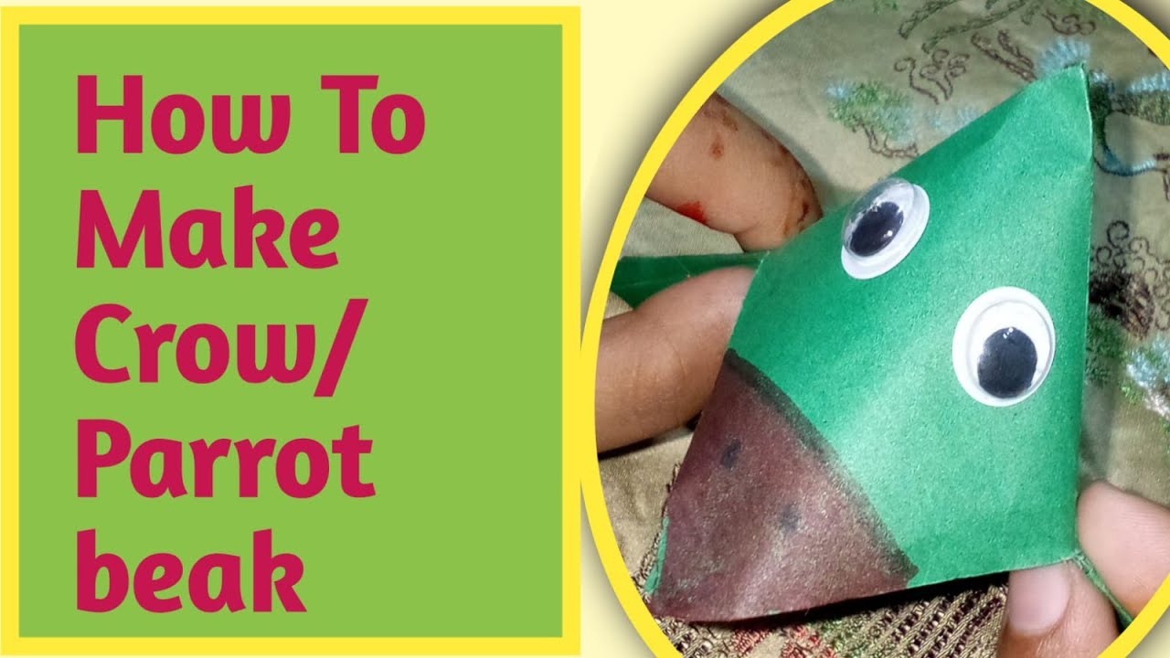 Making Paper Crow / Parrot | Diy Craft Origami Crow / Parrot  