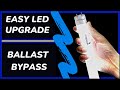 Easily Convert Fluorescent Light Fixture to LED | Ballast By-pass Method