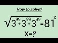 France | How to solve this? | Nice Algebra Simplification | Find x=? | Math Olympiad 