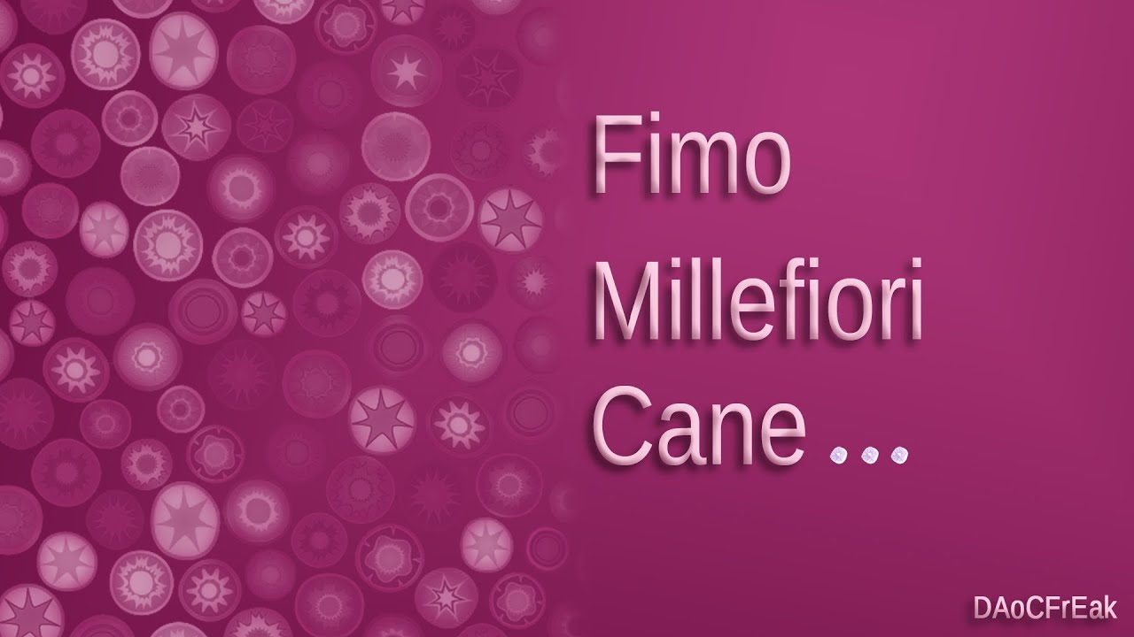 Fimo Techniken: Millefiori Blumencane - Anleitung [HD/deutsch]