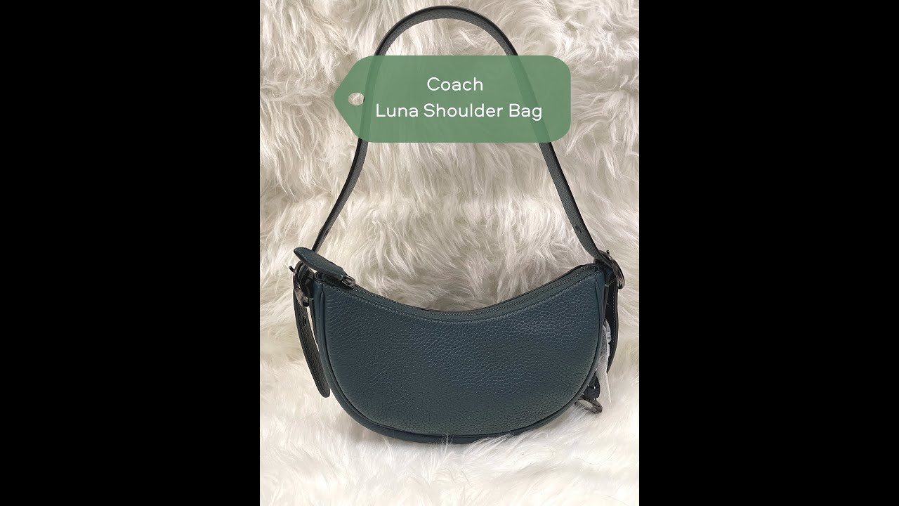 COACH Luna Medium Pebbled Leather Shoulder Bag