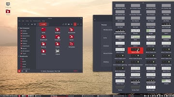 Overview of all the 65 Mint-Y and Arc themes created