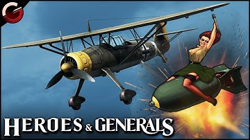DEATH FROM ABOVE! German Recon Plane HS 126 B-1 | Heroes & Generals Gameplay