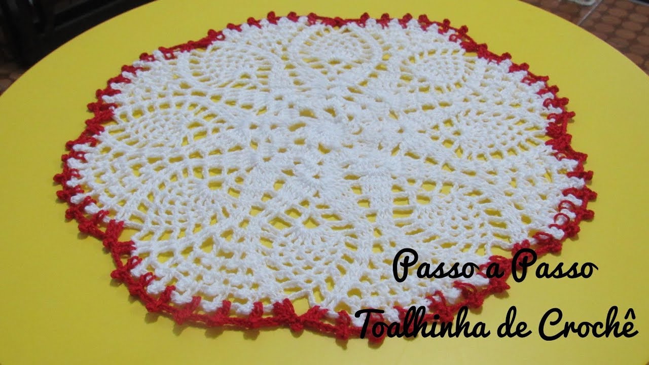 Passo a Passo - Toalhinha Redonda de Crochê