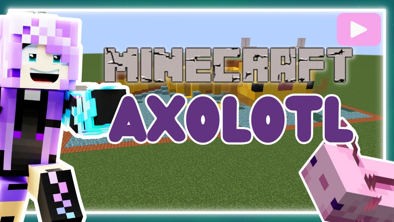 How to build an Axolotl! 30 Days of Minecraft Builds Mobs Tutorial ...