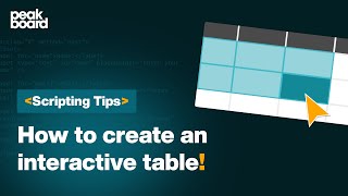How to create an interactive table