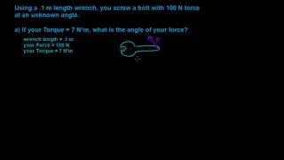 Torque of a Wrench -- Part 1