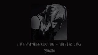 Three Days Grace - I Hate Everything About You (Slowed) Resimi