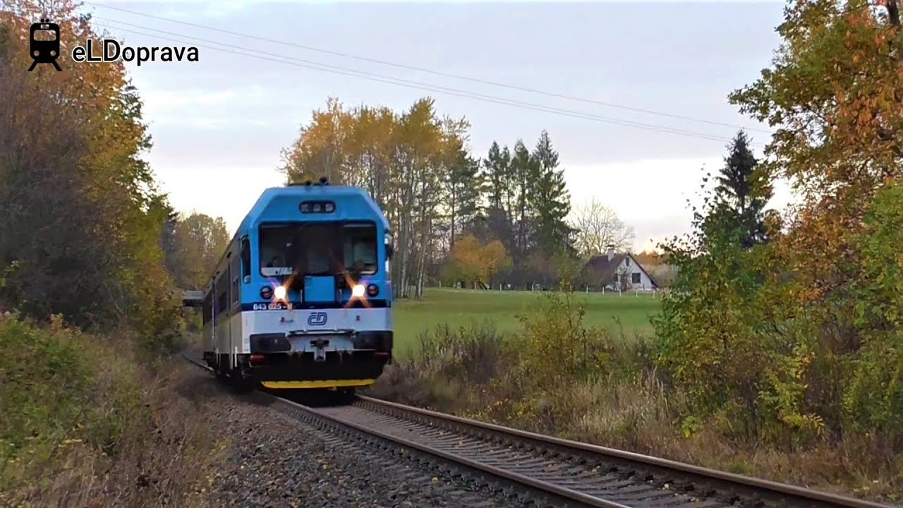 Konec motorových vozů řady 843 na lince R14: Pardubice hl.n. - Liberec - Ústí nad Labem hl.n.
