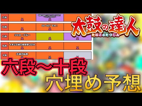 【太鼓の達人】ニジイロ2021ver. 段位穴埋め予想！！(六段～十段)
