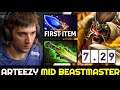 ARTEEZY Unexpected Mid Beastmaster — First Item Scepter 7.29 Dota 2