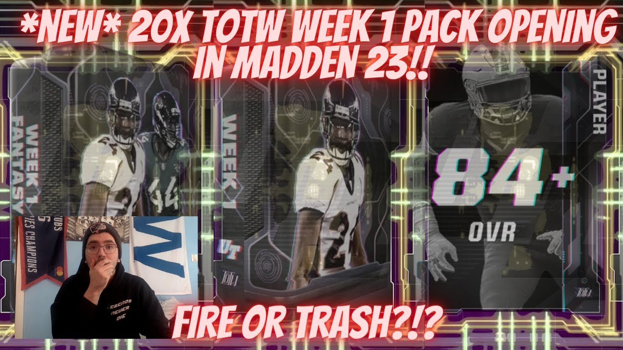 *NEW* 20X TOTW WEEK 1 PACK OPENING IN MADDEN 23!! ARE THESE PACKS FIRE OR TRASH?!?