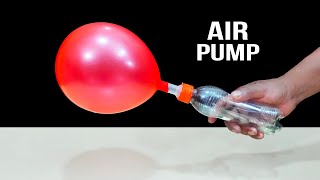 How To Make An Air Pump To Inflate Balloons Diy Bottle Air Pump Bottle Life Hacks