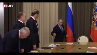 Путин сделал замечание Рогозину за небрежный вид   Галстук подтяни