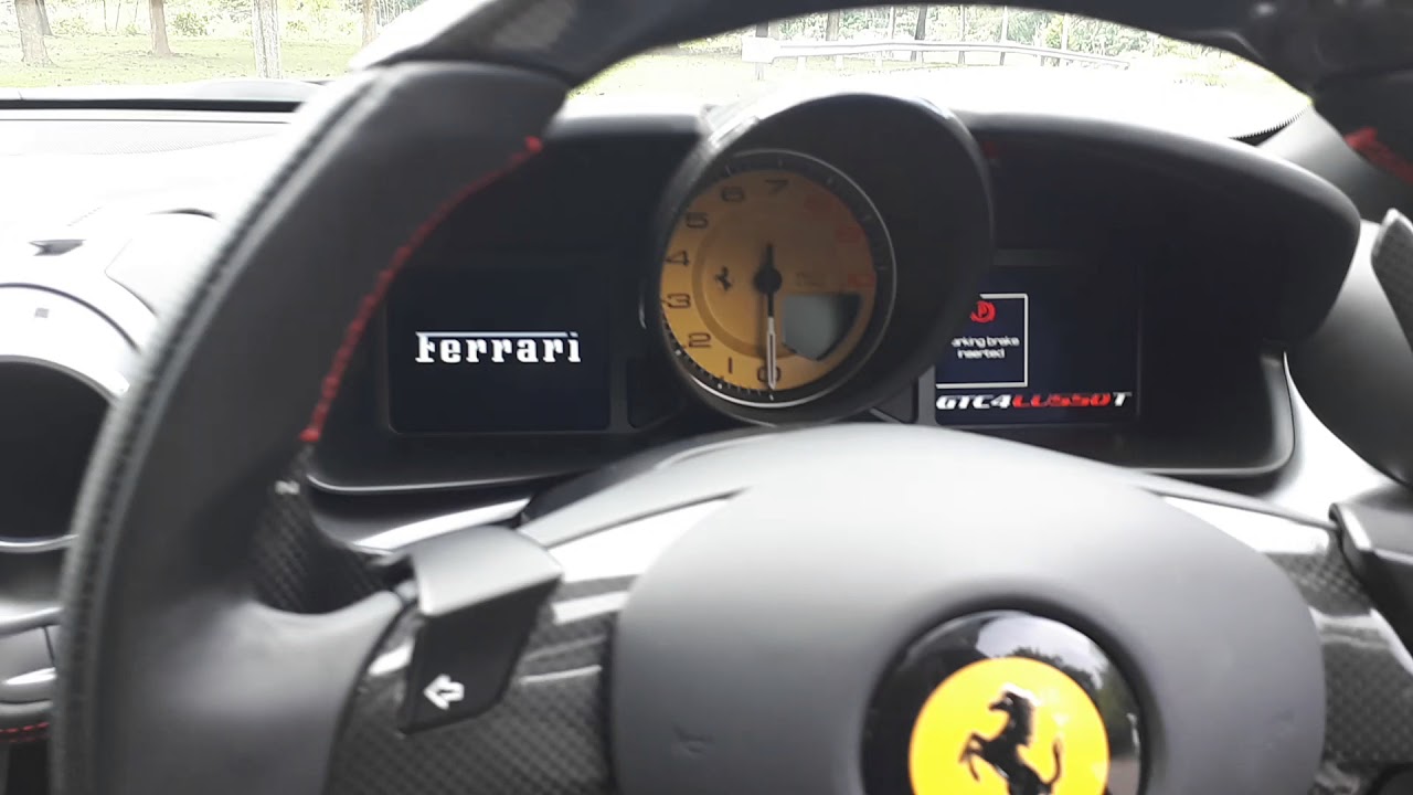 Ferrari GTC4 Lusso T: Part 4 Finale - Start-up, Interior & Exhaust Sound - YouTube