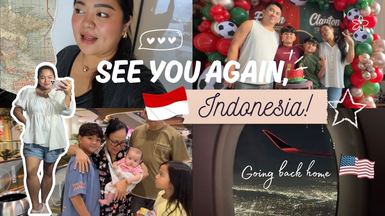 Bye Indonesia 🇮🇩🥹 Selesai liburan, saatnya pulang 🇺🇸✨