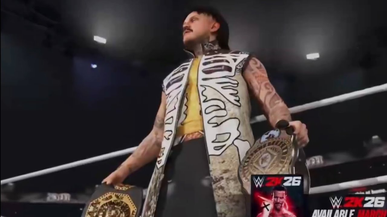 WWE 2K26: Первый взгляд на выход Доминика Мистерио на ринг в матче за двойной титул.