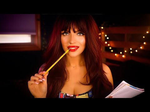 Flirty Best Friend Has A Secret CRUSH On You - Drawing You | ASMR (personal attention, measuring)