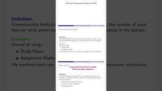 Principal Component Analysis (PCA) in 50 Seconds 📊 | Dimensionality Reduction Explained ⚡#education