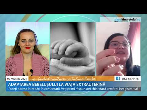 Adaptarea bebelușului la viața extrauterină cu  Claudia Mican– asistent secție neonatologie