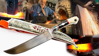 Preparation of national Uzbek knife | Подготовка  узбекского ножа | o'zbek pichoq tayyorlash