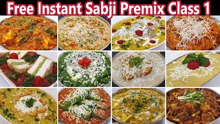 10 Instant Sabji Premix Recipes Free Class 1 | Manisha Bharani Kitchen