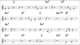 Moritat (Mack the Knife)  - Easy Solo Example for Tenor Sax -1