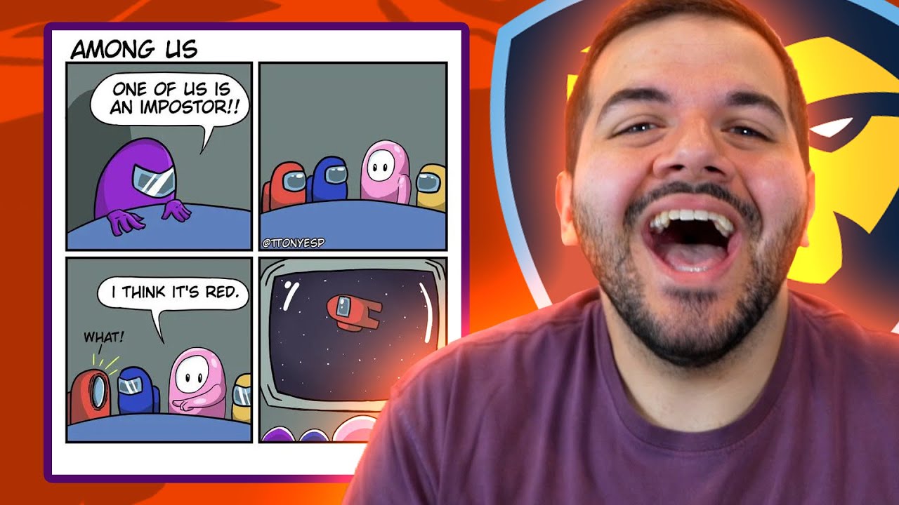 Reacting to the BEST Among Us Memes... 