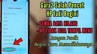 Solusi Hp Oppo Muncul Tulisan Select Language/Pilih Bahasa Agar Bisa Tampil Ke Menu screenshot 4