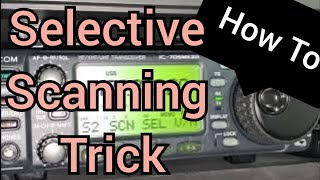 Icom 706 Scanning Selected Memories - YouTube