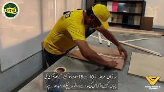 How to apply veneer  wood veneer species on plywood | Chipboard | MDF | (Urdu Sub tittle )