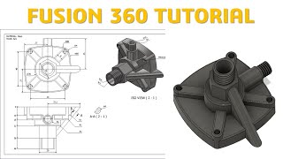 Fusion 360 Tutorial #37 | 3D Model Basic Beginners | CADCAM TUTORIAL