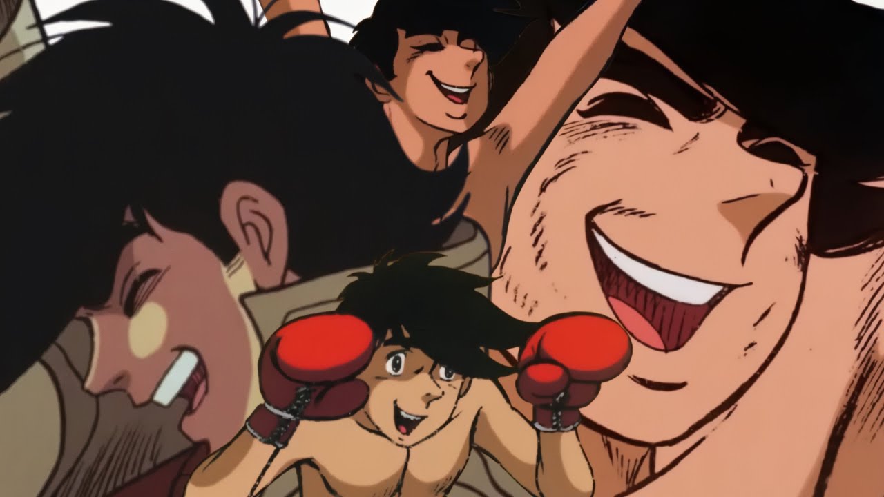 Joe Yabuki being joyful for 3 and a half minutes