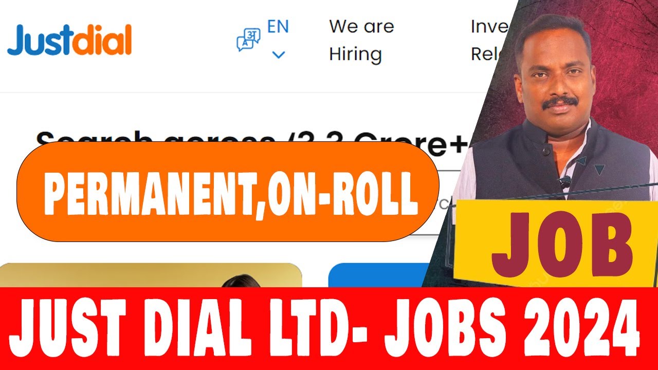 Direct Recruitment Just Dial | Across Tamilnadu Districts & Puducherry Jobs 2024 | Tamil | VVVSI