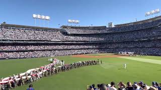 2022 MLB All Star Game Player Introductions National Anthem Dodgers Stadium