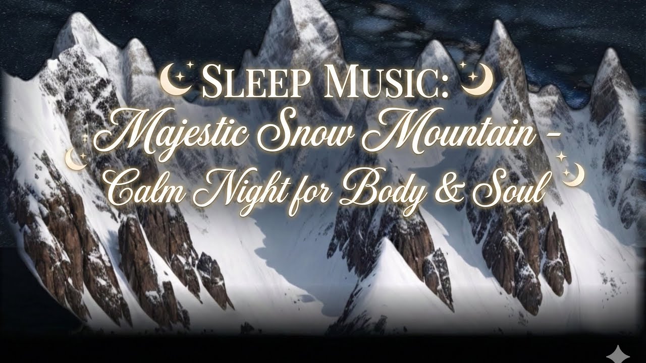 SLEEP MUSIC: Majestic Snow Mountain - Calm Night for Body & Soul