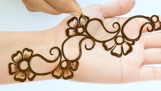 Featured image of post Mehndi Design Simple Easy And Beautiful Front Hand