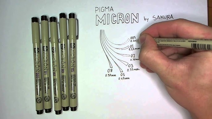 3 Count Size 08 0.50mm Black and Grey Pigma Micron Pens