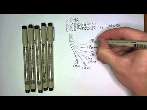 Sakura Pigma Micron 05 – Pigment Fineliners – 0.45mm – Art Impressions